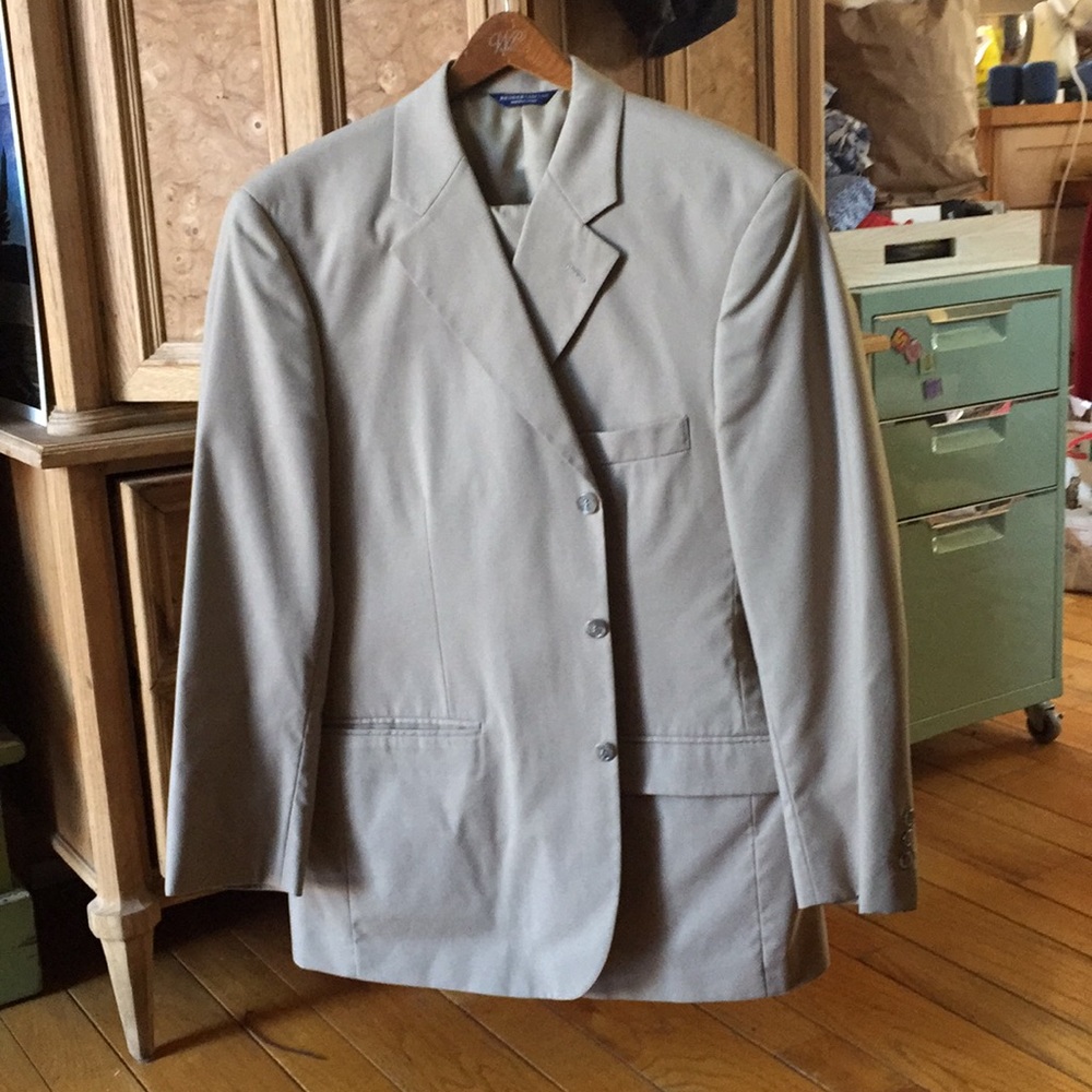 Light brown (tan) summer suit - Brooks Stretch